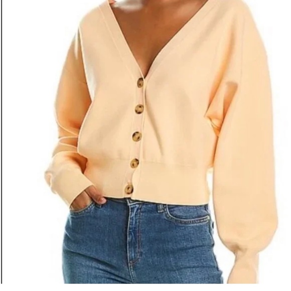 NWOT A.L.C. Peters Ii Cardigan In Apricot XS - Picture 1 of 5